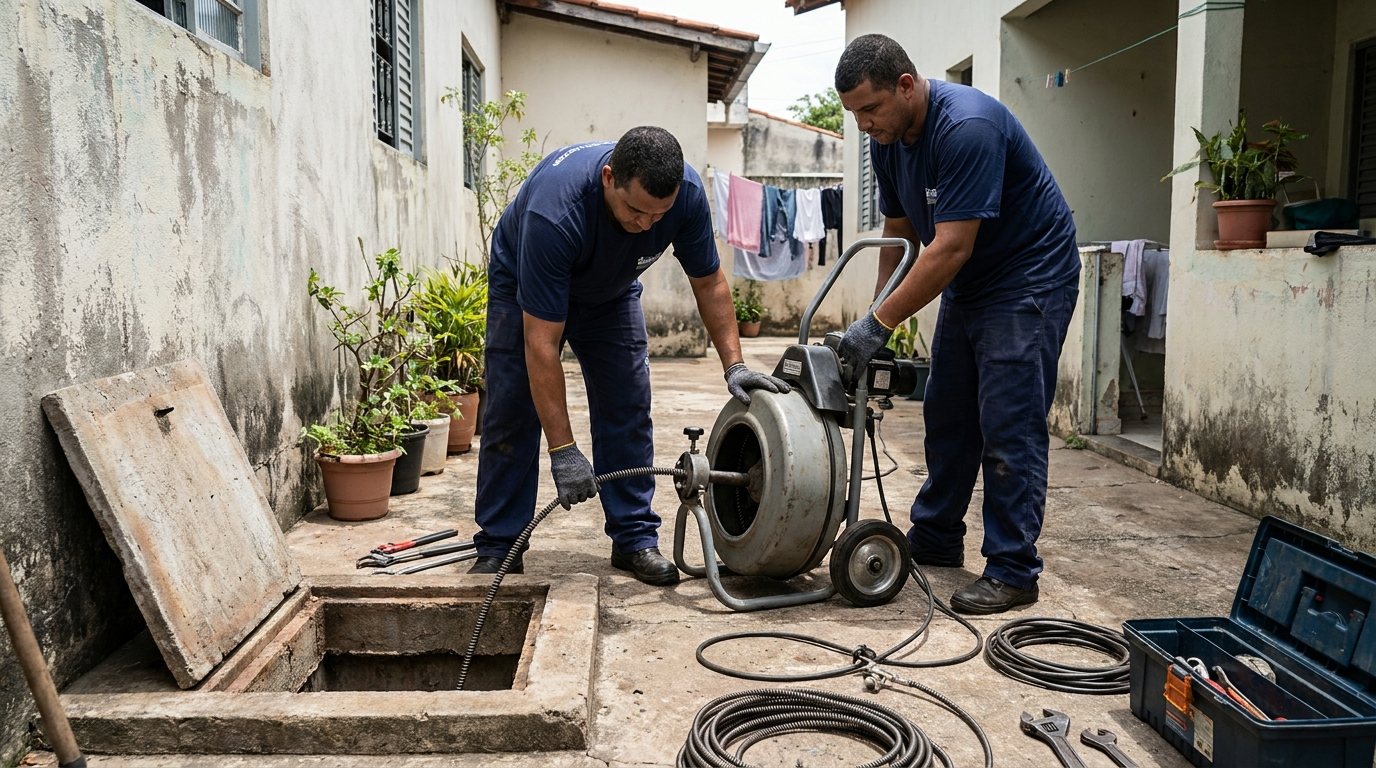 Esgoto Vazando no Quintal ou Garagem em Florianópolis‑SC